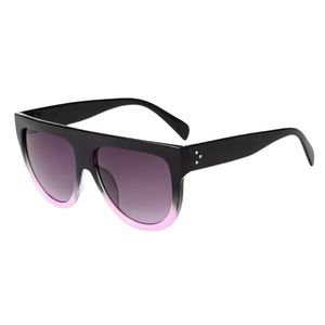 Ombré Pink Gray and black sunglasses